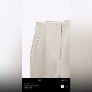 NWT High waisted pants from Zara size medium